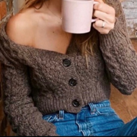 Aritzia Wilfred Free Adley Cropped Cardigan Sweater - Picture 7 of 7